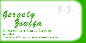 gergely zsuffa business card